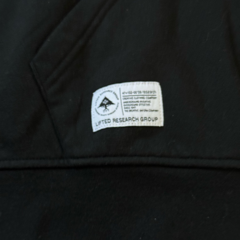 LRG Black Crewneck Hoodie with White Logo - Picture 5 of 8